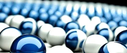 pelota color azul en un fondo blanco