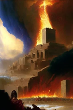 Then the Lord rained brimstone and fire on Sodom and Gomorrah, from the Lord out of the heavens. So He [e]overthrew those cities, all the plain, all the inhabitants of the cities, and what grew on the ground. But his wife looked back behind him, and she became a pillar of salt.