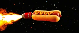 bazooka shooting out a rocket hot dog