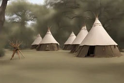 side view, warrior camp