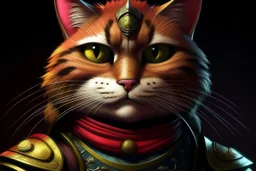 Samurai Cat perfect faced (((I'm the style of Mark E. Rogers))), hyperrealism, digital painting of an animation character, character illustration, glen keane, lisa keane, realistic, disney style character, detailed, digital art, 4k, ultra hd, beautiful d&d character portrait, colorful fantasy, detailed, realistic face, digital portrait, intricate armor, fiverr dnd character, wlop, stanley artgerm lau, ilya kuvshinov, artstation, hd, octane render, hyperrealism