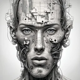 Complicated human face