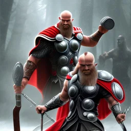 Thor and Kratos Realistic