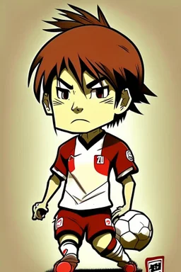 Kaoru Mituma Japanese soccer player cartoon 2d