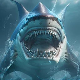 shark as a supervillain, 8k resolution, photorealistic, ultra detailed