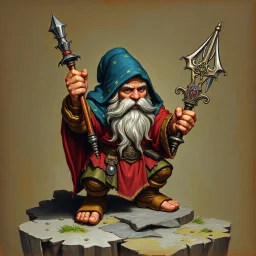 Dnd, fantasy, dwarf, handpainted by a renaissance artist