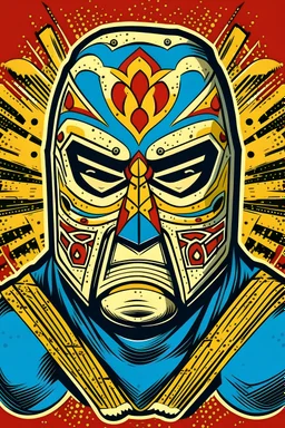 Korean Masked wrestler mask comic book