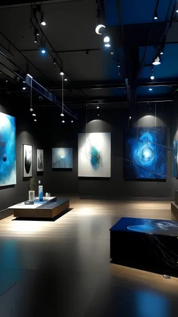새로운 전시장에서 예술품이 아름답게 전시된 사진입니다. 조명과 배치가 고려된 전시장은 작품들의 아름다움을 더욱 돋보이게 합니다.