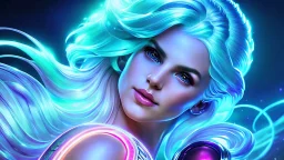 Lexica Aperture v2 Hyper detailed ultra sharp, trending on artstation, vibrant aesthetic, blonde ethereal sublle (((smiling)))+++ luminous heavenly goddess, angel, colorful, psychedelic, ornate, intricate, digital painting, concept art, smooth, sharp focus, illustration, not human anthropomorphic alien cyborg, art by artgerm and greg rutkowski and h. r. giger, louis royo, salvador dali, 8 k