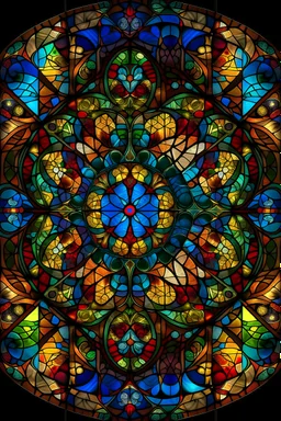 Stained glass window fractal style
