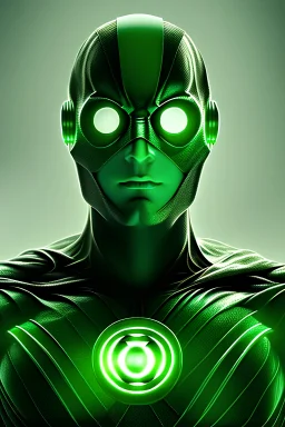 Green Lantern, hyperrealism, masterpiece, expert, 8K, dramatic lighting, sharp focus, dark,