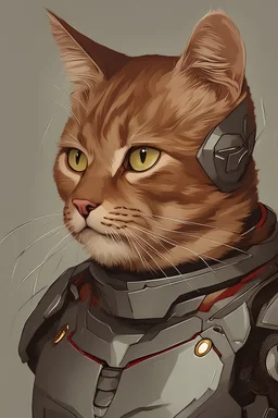 kedi portresi ama iron man gibi