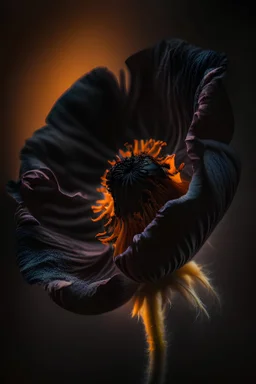 a single poppy, dark tones, high lighting, intricate, 8k, macro photography