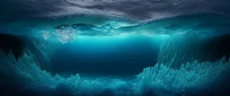 the surface of the ocean