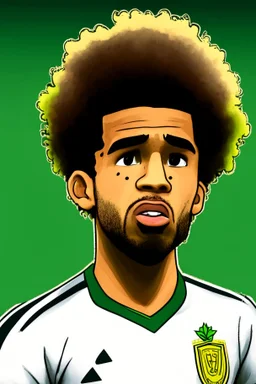 Douglas Louise Brazilian football player cartoon 2d