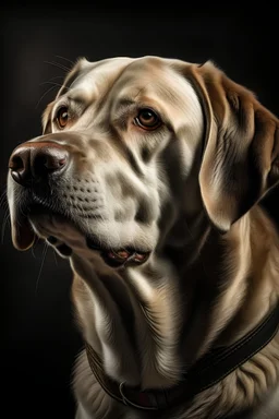 Portrait of a dog labrador