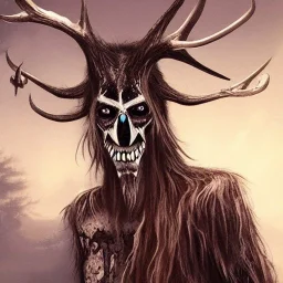 A wendigo like a 80,s dark fantasy movie