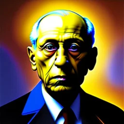 self portrait of pablo picasso,Mystical colors ,perfectly centered image, perfect composition, rim light, beautiful lighting,masterpiece ,8k, stunning scene, raytracing, anatomically correct, in the style of Simon Bisley and Ohrai Noriyoshi and robert e howard and Steve Jung and Wizyakuza and uncannyknack