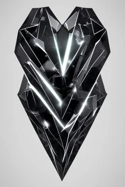 black heart diamond shattered