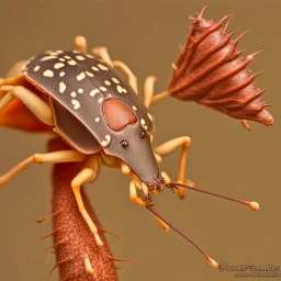 a man-faced_stink_bug, Catacanthus_incarnatus macro HDR photo