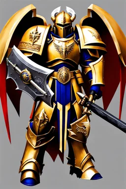 warhammer, space marine, lost legion, dragon legion, dragon warrior, fan art, dragon armor, dragon helmet, golden armor, armor with scale, second legion emblem, helmet details, bolter.jpeg