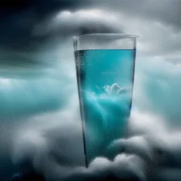 a turbulent ocean storm in a drinking glass, clouds, lightning, 8k resolution, high-quality, fine-detail, intricate, digital art, detailed matte, volumetric lighting, baroque, illustration, octane render, brian froud, howard lyon, selina french, George Grie, Ben Goossens, Igor Morski