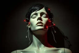 horror, human being consumed by an algorithm, mannequin