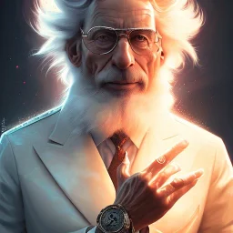 ultra realistic illustration, rick sanchez. intricate, highly detailed, digital painting, artstation, concept art, smooth, sharp focus, illustration, art by artgerm and greg rutkowski and alphonse mucha and wlop