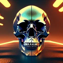 Mechanical skull, full body close up, soft light atmosphere, light effect，vaporwave colorful, concept art, smooth, extremely sharp detail, finely tuned detail, ultra high definition, 8 k, unreal engine 5, ultra sharp focus