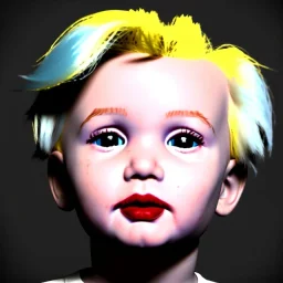 Andy warhol toddler, full body, soft skin, dramatic lighting, hyper realistic