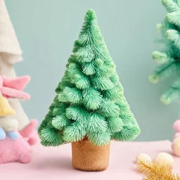 Un sapin en peluches, pastel