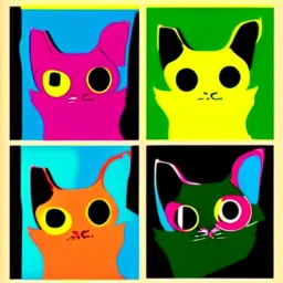 Pop art cats