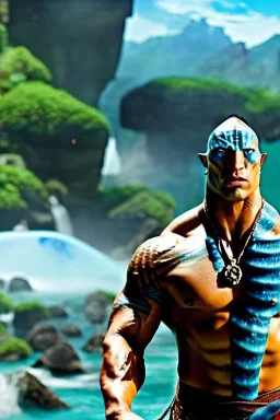 Avatar the way of water starring Dwayne the Rock Johnson