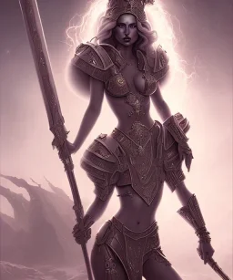 Sexy alien princess warrior full image