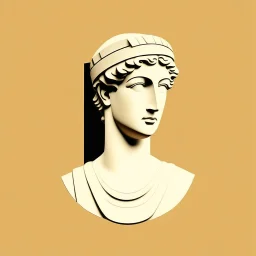 greek statue portrait logo bauhaus, behance