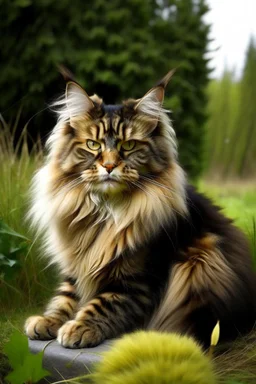 Big maine coon, natural