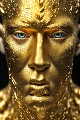 Golden skin of God under the microscope