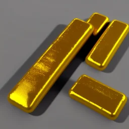 gold thrust 3d rendering isolated