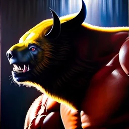 Ultra detailed fullbody Portrait in oil on canvas of Colossus merges with wolverine,extremely detailed digital painting, extremely detailed face,crystal clear Big glowing eyes, mystical colors ,perfectly centered image, perfect composition, rim light, beautiful lighting,masterpiece,8k, stunning scene, raytracing, anatomically correct, in the style of robert e howard and Ken Kelley and Ohrai Noriyoshi and Simon Bisley and uncannyknack