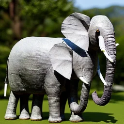 Paper mache elephant