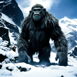 [photo from Pan's Labyrinth (2006): Shiton in front of the Yeti] On the slopes of Mt. Everest, British explorer Eric Shipton encountered the legendary Yeti, a massive, ape-like creature between 6 and 9 feet tall, covered in dark hair and weighing up to 400 pounds. Following a trail of oversized footprints, Shipton came face to face with the elusive beast, capturing a moment of awe and wonder that would forever linger in the depths of his adventurous soul.