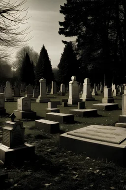 spookachtig kerkhof