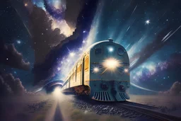 A train going into universe.