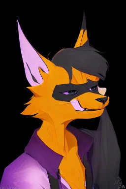 an anthropomorphic fox fursona, female