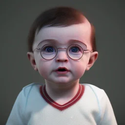 Cute baby character harry potter,movie, photo realistic, unreal engine, cinematic lighting 8k --v 4