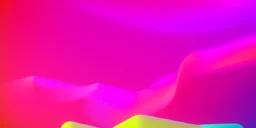 Vector technology abstract background 3d with dynamic amorphous vector flowing gradient particle water curve waves and modern pink, yellow, orange lines. Retro futurism geometric, cyberpunk.