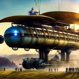 fullbody Drawing of 'sketch of steampunk Airship as in the movie mortal engines(2018)',intricate detail,andrea bonelli,Kilian Eng,Ohrai,evan lee,Aleksandr Sidelnikov,KyuYong Eom,three quarters frontal aerial view,toned colors,32k