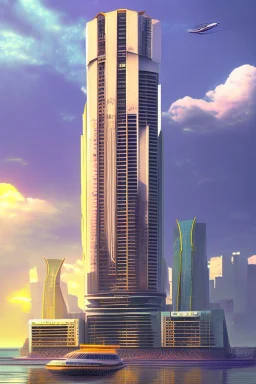 Modern futuristic Mumbai marine drive in 2200