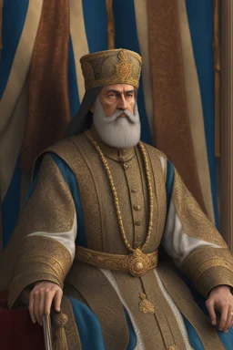 Ultra realistic, Full body , Bulgarian Tsar Simeon the Great, 64k, full size, ultra detailed, ultra accurate detailed,