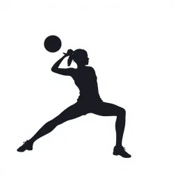 sport exercise silhouette shape abstract simple